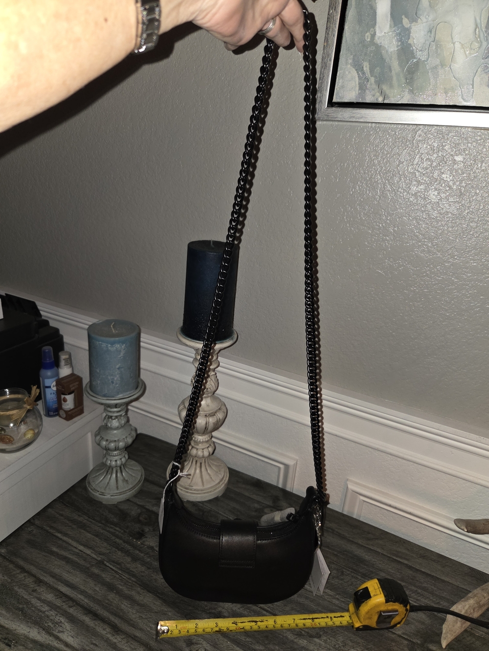Kurt Geiger Black Leather Shoulder/crossbody Bag - Picture 6 of 8
